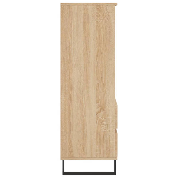 vidaXL Hoge kast 40x36x110 cm bewerkt hout sonoma eiken