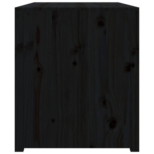 vidaXL Keukenkast voor buiten 106x55x64 cm massief grenenhout zwart