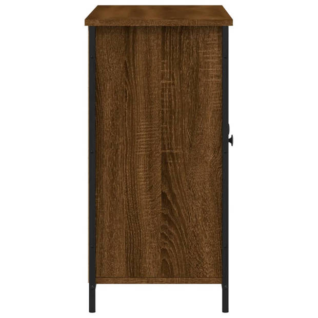 vidaXL Dressoir 100x35x70 cm bewerkt hout bruin eikenkleur