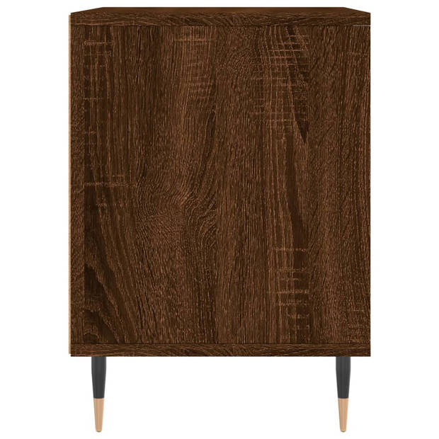 vidaXL Nachtkastjes 2 st 40x35x50 cm bewerkt hout bruin eikenkleur