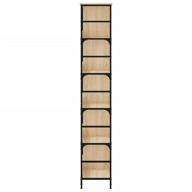 vidaXL Boekenrek 78,5x33x188,5 cm bewerkt hout sonoma eikenkleurig