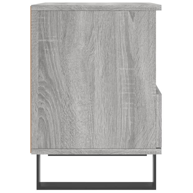 vidaXL Nachtkastjes 2 st 40x35x50 cm bewerkt hout grijs sonoma eiken