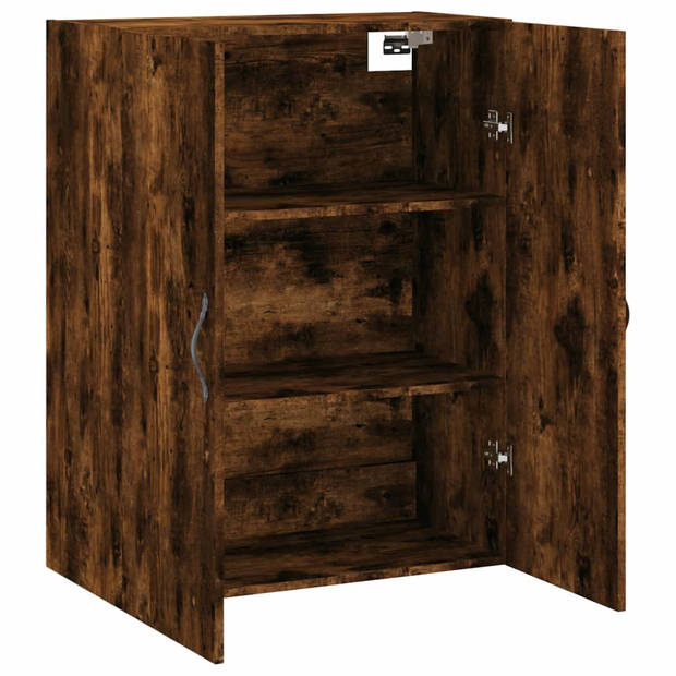 vidaXL Wandkast 69,5x34x90 cm bewerkt hout gerookt eikenkleurig