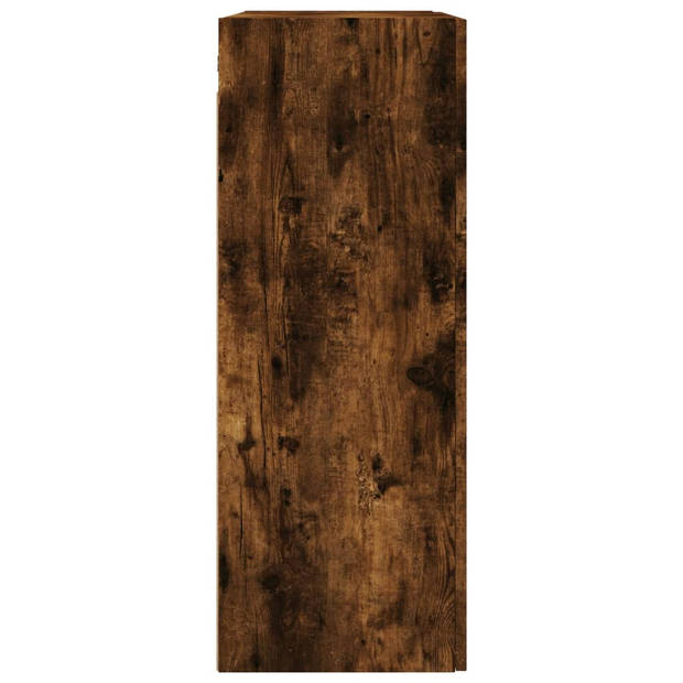 vidaXL Wandkast 69,5x34x90 cm bewerkt hout gerookt eikenkleurig