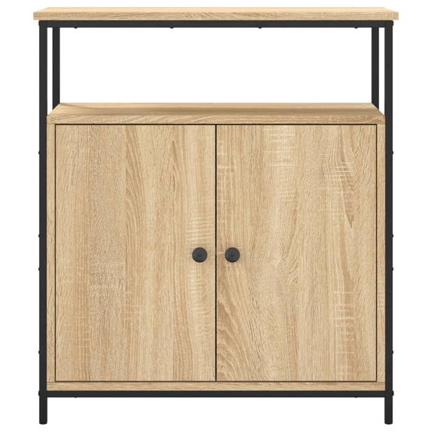 vidaXL Dressoir 70x30x80 cm bewerkt hout sonoma eikenkleurig