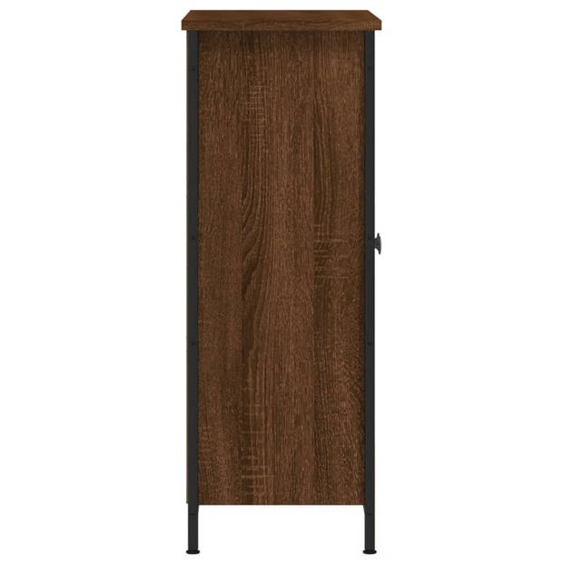 vidaXL Dressoir 70x30x80 cm bewerkt hout bruin eikenkleur