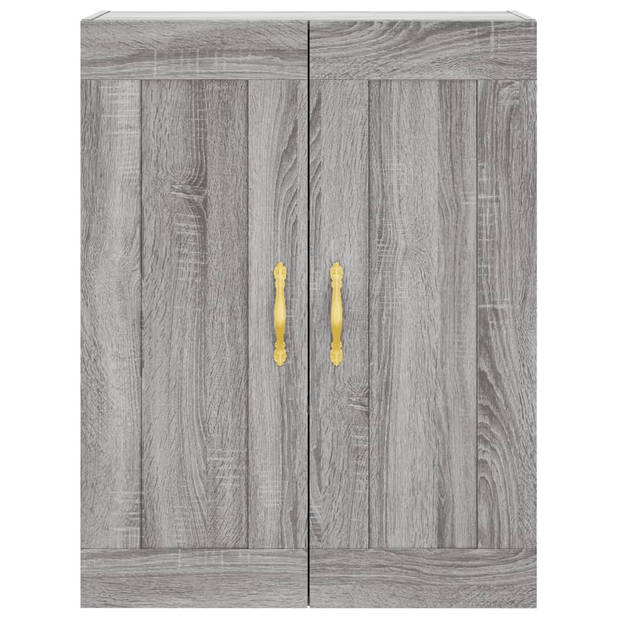 vidaXL Wandkast 69,5x34x90 cm bewerkt hout grijs sonoma eikenkleurig