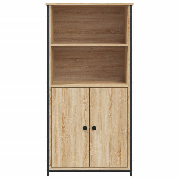 vidaXL Hoge kast 62x36x121,5 cm bewerkt hout sonoma eiken