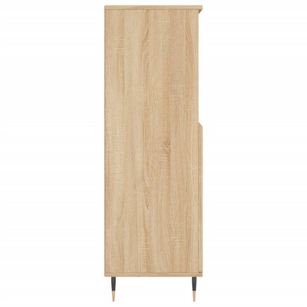 vidaXL Hoge kast 60x36x110 cm bewerkt hout sonoma eikenkleurig