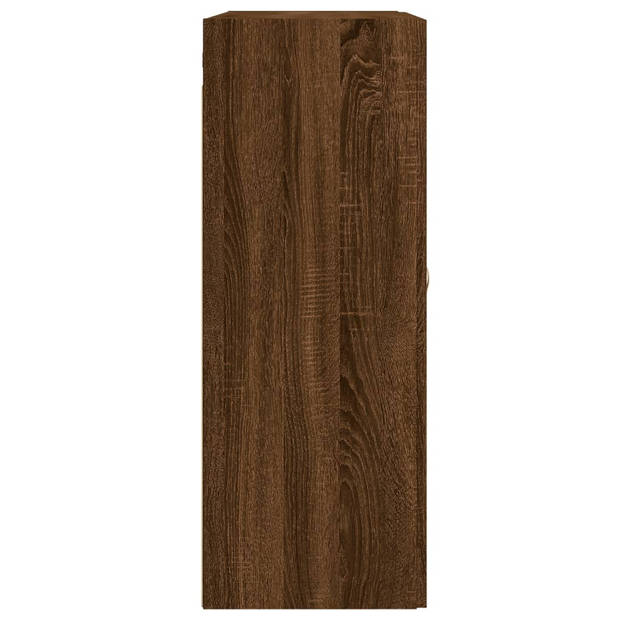 vidaXL Wandkast 69,5x34x90 cm bewerkt hout bruin eikenkleur