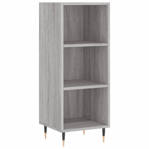 vidaXL Hoge kast 34,5x32,5x180 cm bewerkt hout grijs sonoma eiken