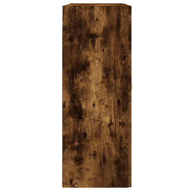 vidaXL Wandkast 69,5x34x90 cm bewerkt hout gerookt eikenkleurig
