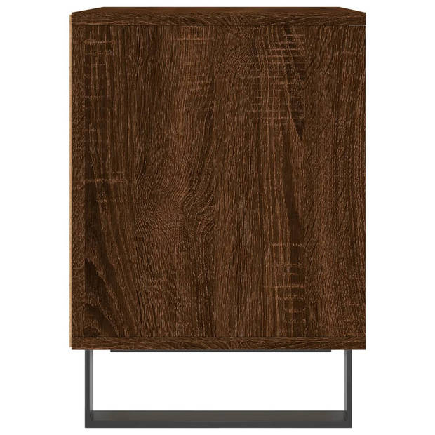 vidaXL Nachtkastjes 2 st 40x35x50 cm bewerkt hout bruin eikenkleur