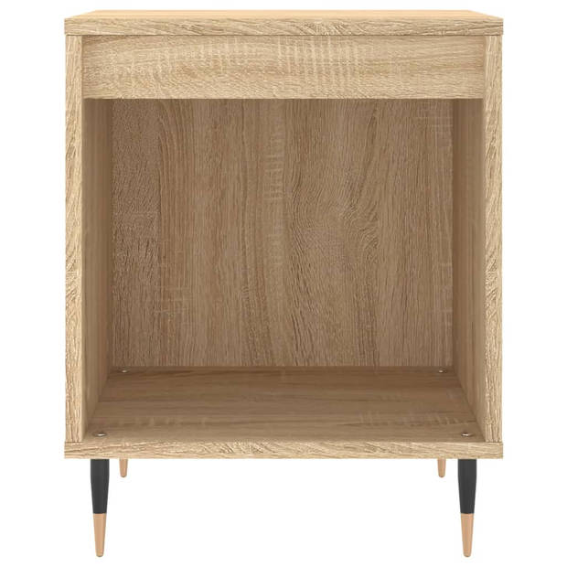 vidaXL Nachtkastje 40x35x50 cm bewerkt hout sonoma eikenkleurig