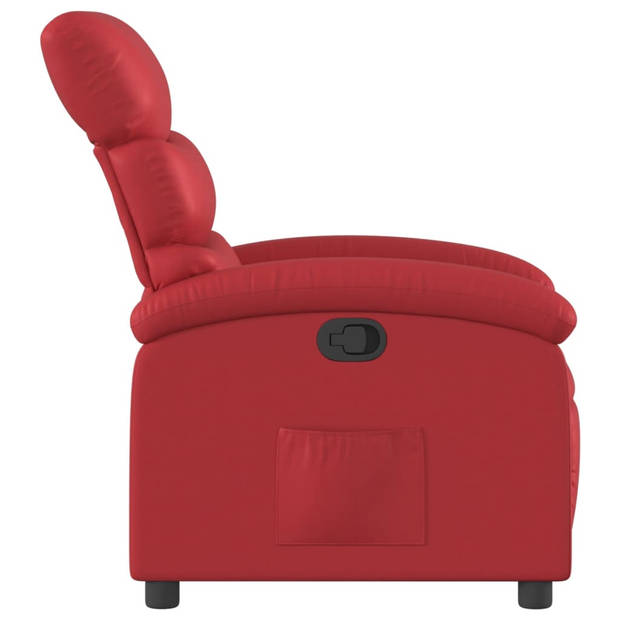 vidaXL Fauteuil verstelbaar kunstleer rood