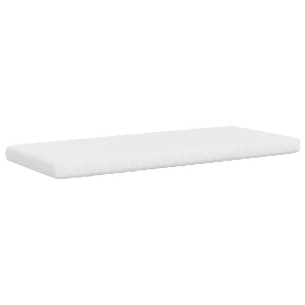 vidaXL Schuimmatras voor kinderen 7 zone hardheid 20 ILD 80x160 cm wit