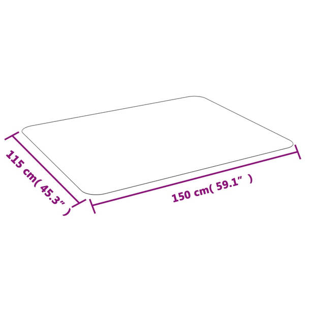 vidaXL Vloermat voor laminaat of tapijt 150x115 cm PVC