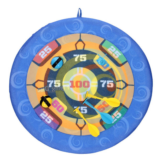 Klittenband Dartbord & Frisbee, 2in1