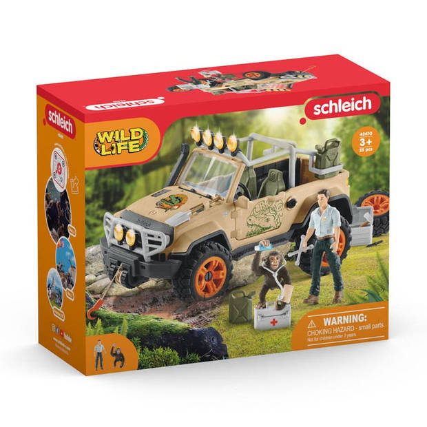 Schleich WILD LIFE SUV 4X4 met Lier 42410