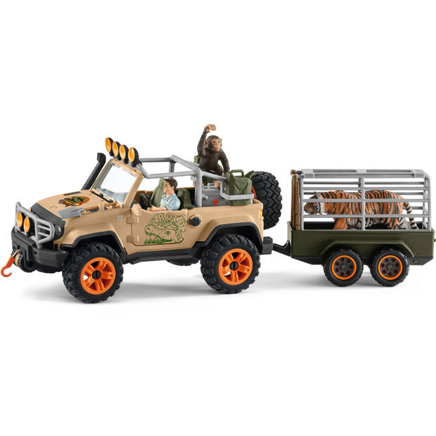 Schleich WILD LIFE SUV 4X4 met Lier 42410