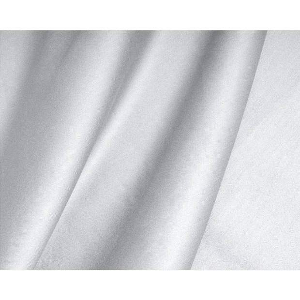 Droomtextiel Katoen - Satijnen Topper Hoeslaken Wit - Eenpersoons - 90x220 cm - Hoogwaardige Kwaliteit - Super Zacht
