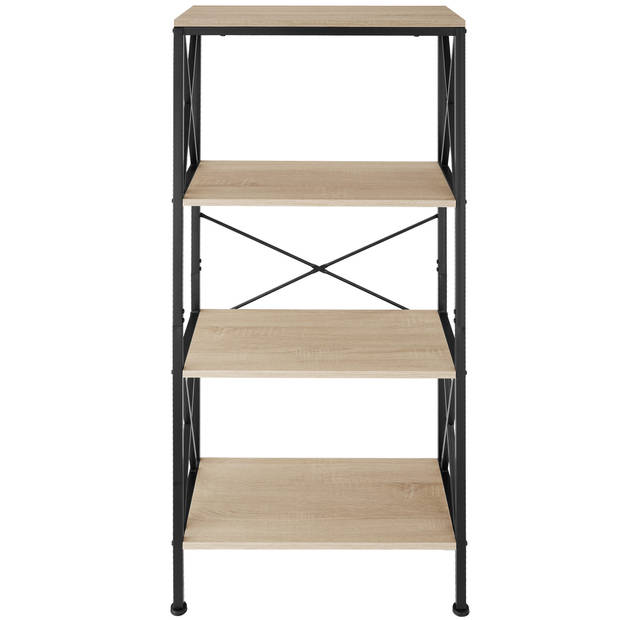 tectake - Wandrek stellingkast boekenkast Barry - 1,5x31,5x133,5cm - industrieel - lichtbruin - 404713