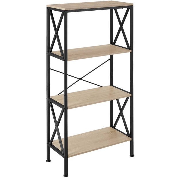 tectake - Wandrek stellingkast boekenkast Barry - 1,5x31,5x133,5cm - industrieel - lichtbruin - 404713