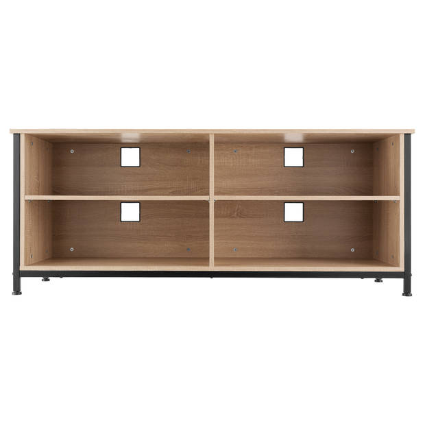 tectake - TV-meubel TV-kast Navan - 147x41x60,5cm - industrieel - lichtbruin - 404719