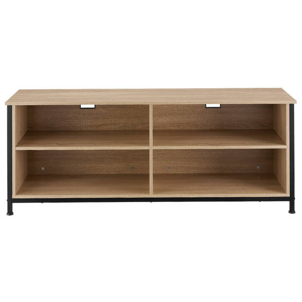 tectake - TV-meubel TV-kast Navan - 147x41x60,5cm - industrieel - lichtbruin - 404719