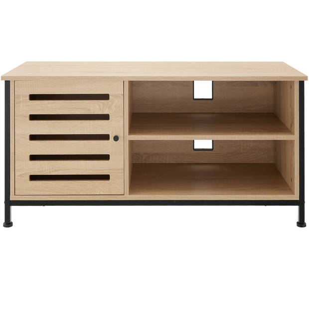 tectake - TV-meubel tv-kast dressoir Galway - industrieel - lichtbruin - 110x41,5x50,5cm - 404715