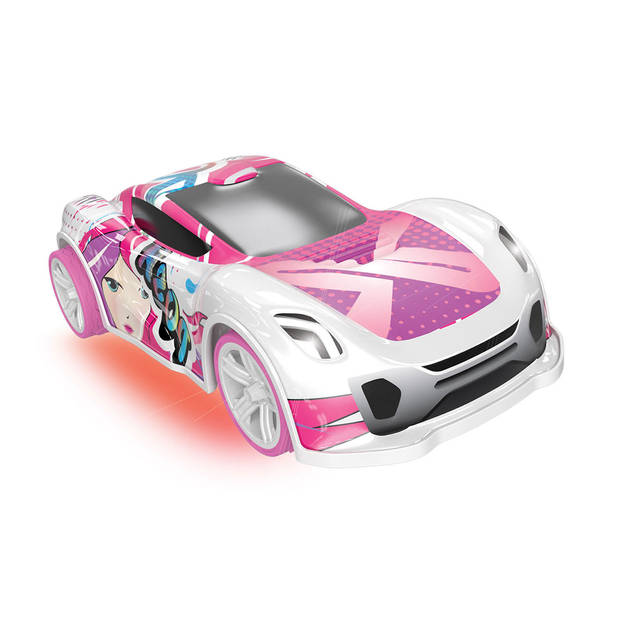 Exost Speelgoedauto Lighting Amazone radiografisch roze 1:14