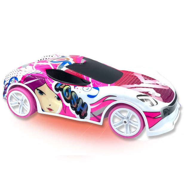 Exost Speelgoedauto Lighting Amazone radiografisch roze 1:14