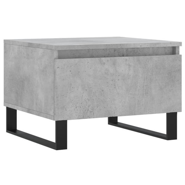 vidaXL Salontafels 2 st 50x46x35 cm bewerkt hout betongrijs