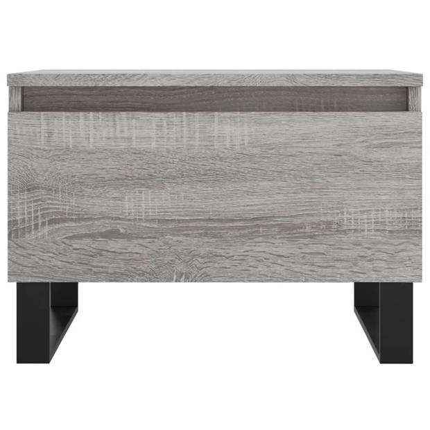 vidaXL Salontafels 2 st 50x46x35 cm bewerkt hout grijs sonoma eiken