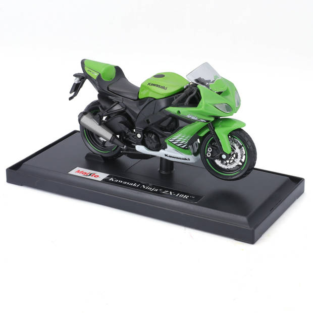 Maisto schaalmodel motor Kawasaki Ninja - groen - schaal 1:18 - Speelgoed motors