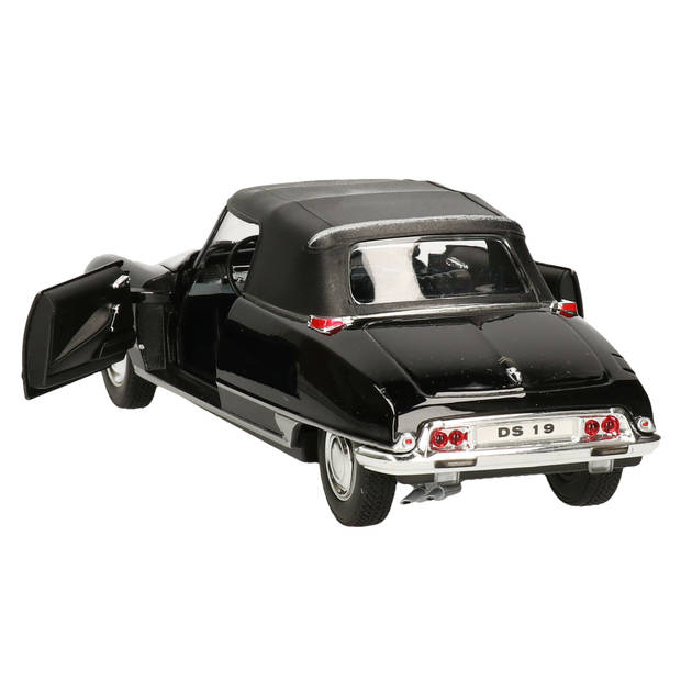 Welly modelauto Citroen DS 19 - zwart - schaal 1:24 - Speelgoed auto's