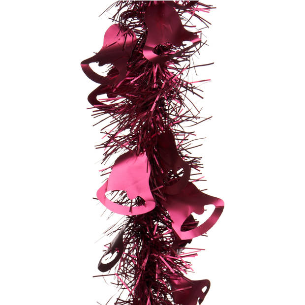 Arte r Kerstslinger - donkerrood - folie - 200 x 12 cm - lametta - Kerstslingers