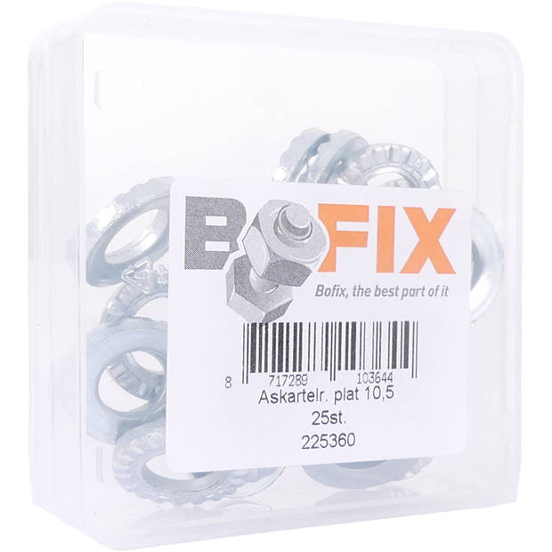 Bofix Kartelring achteras plat (25 stuks)