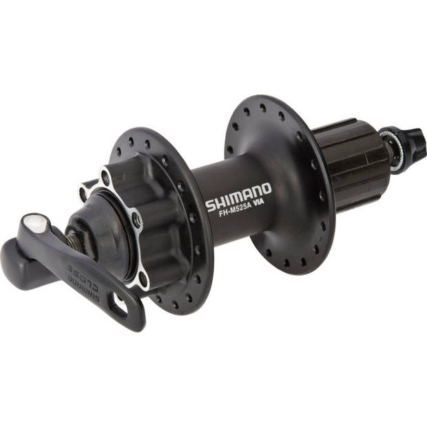 Shimano Achternaaf FH-M525 8/9/10 speed 36 gaats 6 bouts remschijfbevestiging zwart