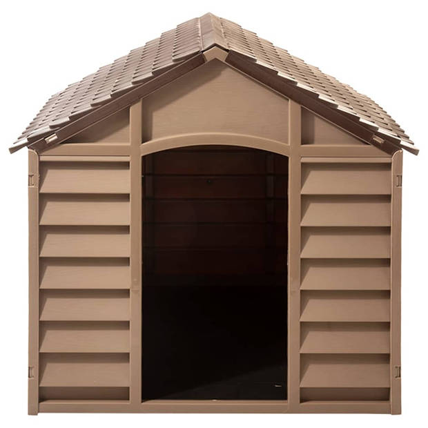 The Living Store Hondenhok - Classic Brown - 86 x 84 x 82 cm - UV-bestendig dak