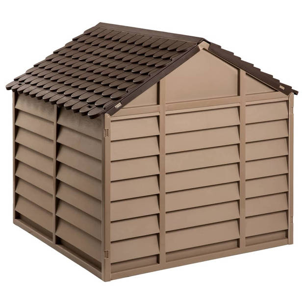 The Living Store Hondenhok - Classic Brown - 86 x 84 x 82 cm - UV-bestendig dak