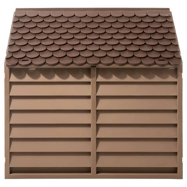 The Living Store Hondenhok - Classic Brown - 86 x 84 x 82 cm - UV-bestendig dak
