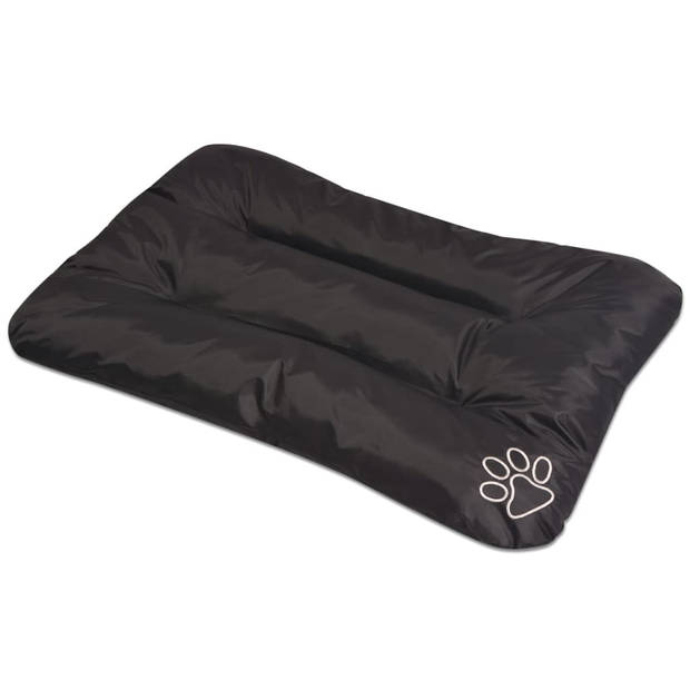 The Living Store Hondenmatras - Zwart - 90 x 60 x 8 cm - Waterafstotend - PU-gecoate oxford stof