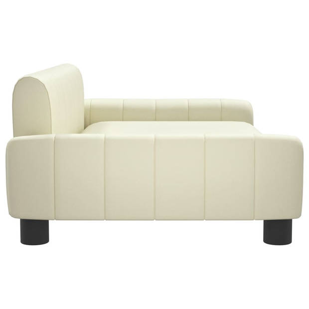 The Living Store Hondenbed - Comfort - Hondenbank - 90 x 53 x 30 cm - Crème