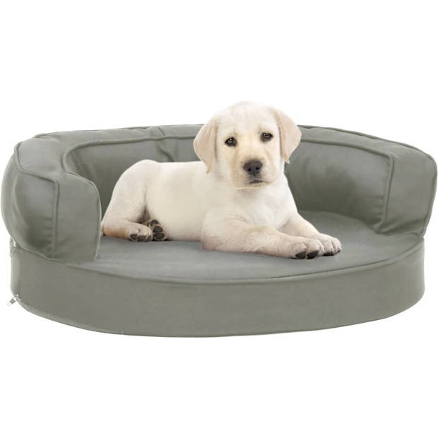 The Living Store Hondenmand - Comfortabel huisdierenbed - Sterke stof - Luxe uitstraling - Anti-slipvoering - Grijs -