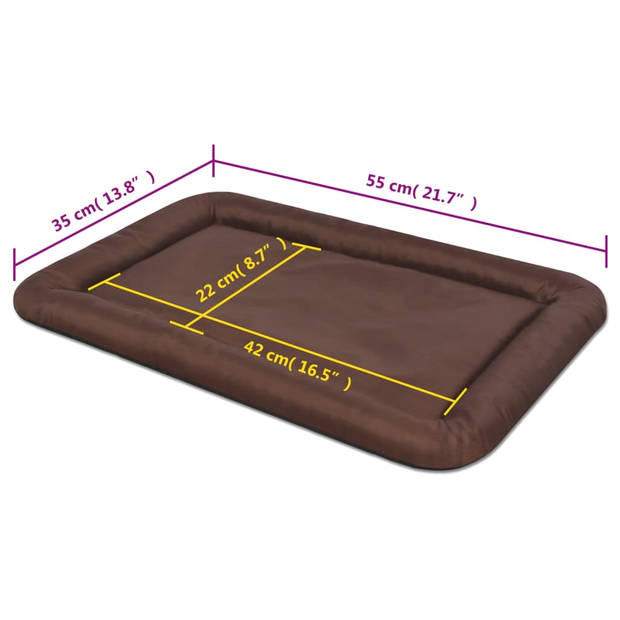 The Living Store Hondenmatras - Comfort - Hondenmand - 55 x 35 cm - Waterafstotend