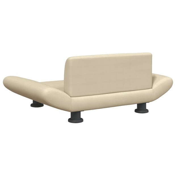 The Living Store Hondenbank - Comfort - Hondenbed 70x45x28 cm - Crème - 100% Polyester