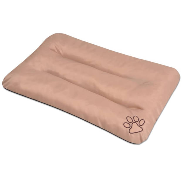 The Living Store Hondenmatras - Beige - 90x60x8 cm - Waterafstotend - Handwasbaar