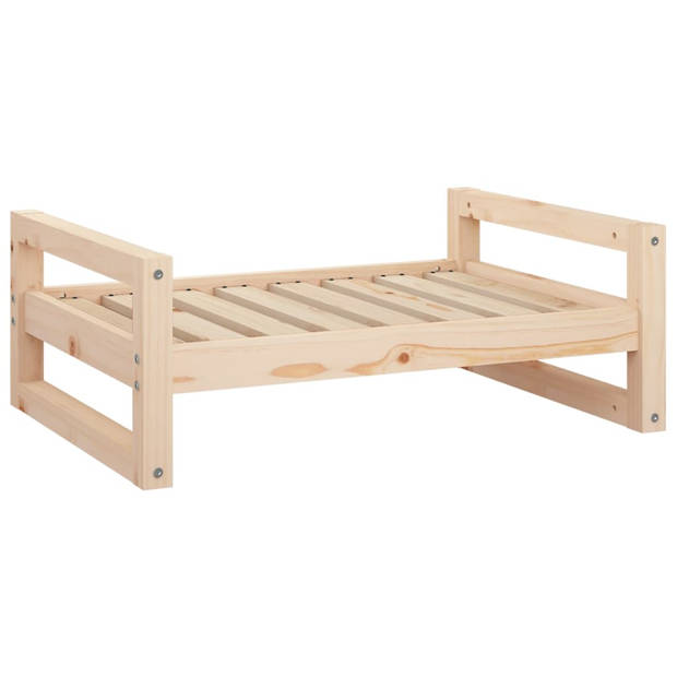 The Living Store Hondenmand Grenenhout - 75.5x55.5x28 cm - Comfortabel en Stabiel