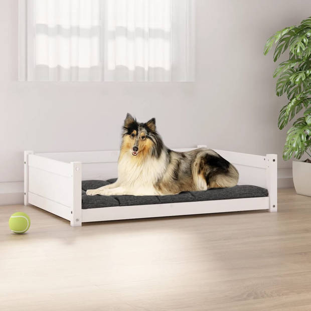 The Living Store Hondenmand Grenenhout - 95.5 x 65.5 x 28 cm - Comfortabel en Veilig